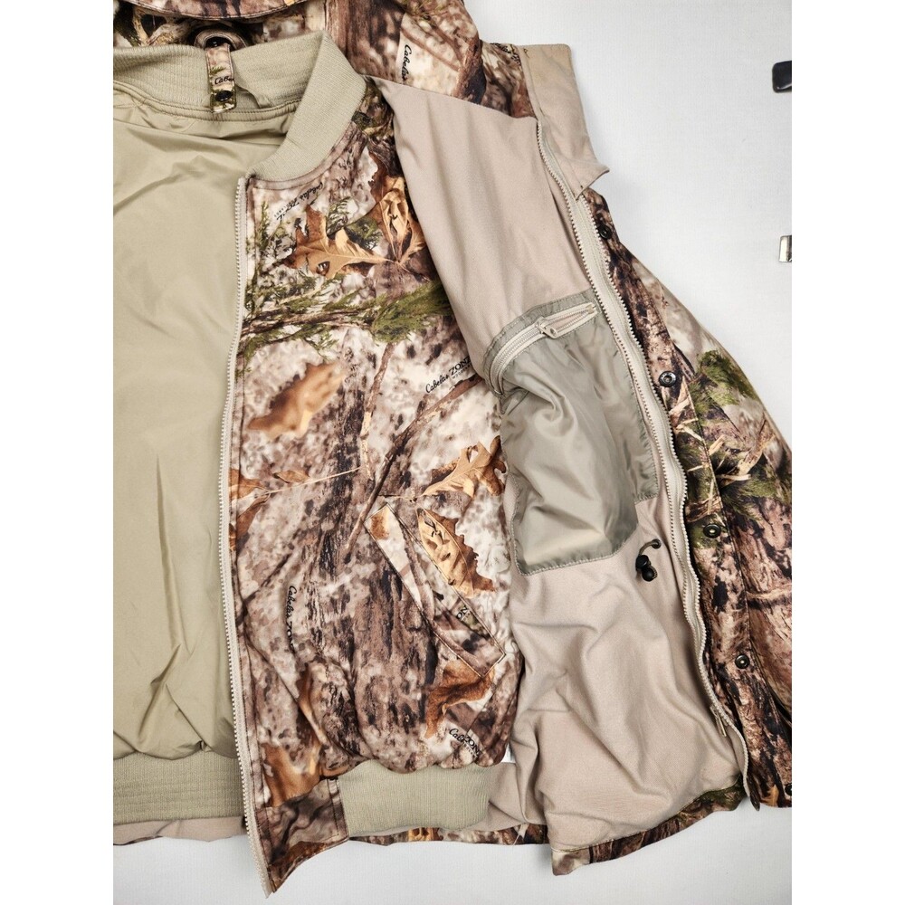 Cabelas Silent-Suede Scent-Lok Hunting Parka Mens L Zonz Woodlands Outdoors - Picture 9 of 16